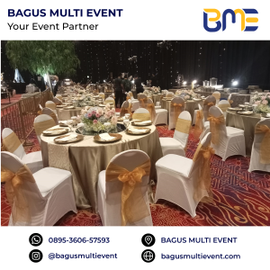 #BAGUS MULTI EVENT ALAT PESTA TERLENGKAP TERMURAH JABODETABEK KURSI FUTURA COVER STRICT GOLD MEJA BULAT TEBAR GOLD