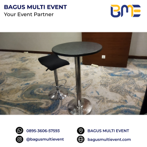 Sewa Meja Barstool Termurah Jakarta Bekasi Karawang Jabodetabek #bagusmultievent