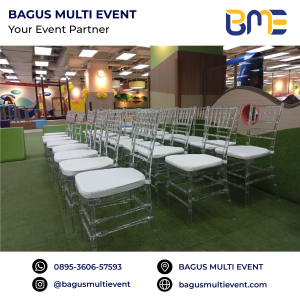 Sewa Kursi Tiffany Akrilik Termurah Jakarta Bekasi Karawang Jabodetabek #bagusmultievent