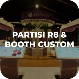 kategori produk - partisi r8 dan booth custom bagus multi event